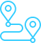 icon navigation blue